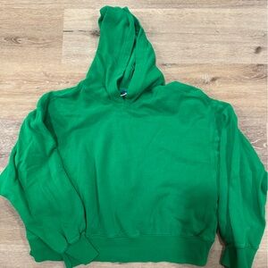 Old Navy semi-cropped Vibrant Green Sweatshirt